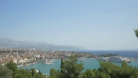 Harbour of croatian city Split Video stock 94850272