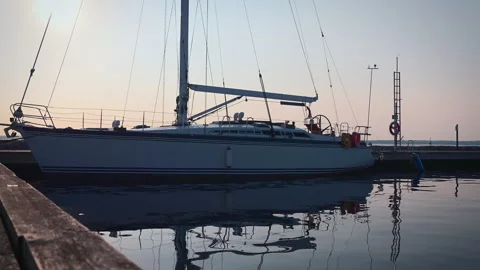 Harbour at dawn Video stock 282520656