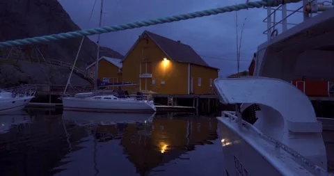 Harbour dawn01 Stock Footage 172542898