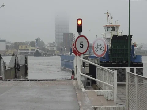 Harbour ferries in operation2 Stock-Footage 82469783
