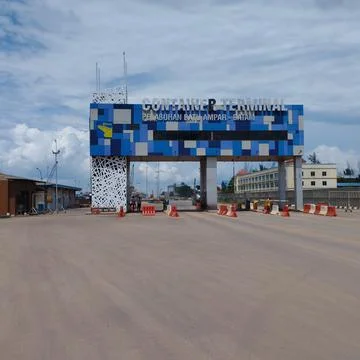 Harbour gate Stock Photos
