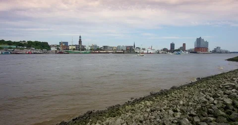 Harbour Hamburg, Germany Video stock 76996534