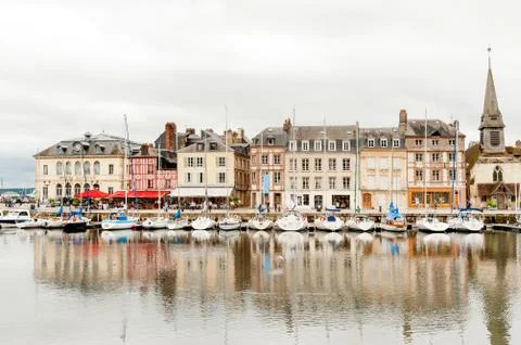 Harbour of Honfleur Stock Photos