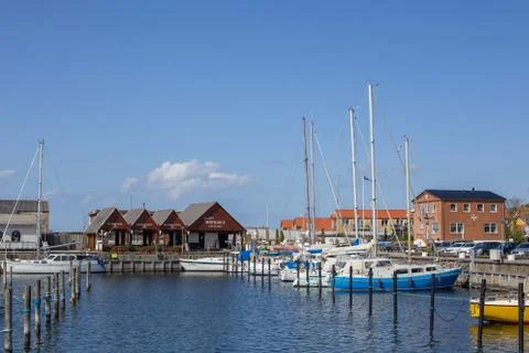 Harbour in Hundested, Denmark Stock Photos
