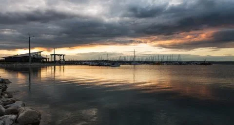 The harbour lights Stock Photos