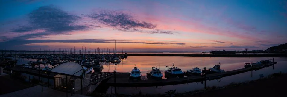 The harbour lights Stock Photos