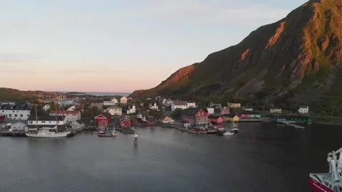 Harbour in Lofoten Video stock 261053419