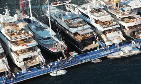 Harbour of Monaco Stock Photos