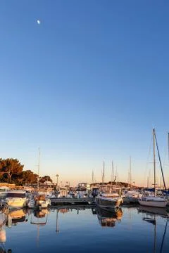 The harbour of Saint-Raphael Stock Photos