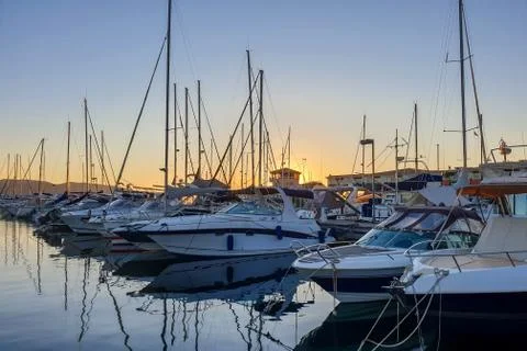 The harbour of Saint-Raphael Stock Photos