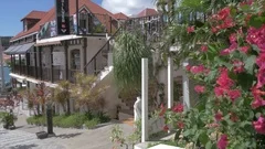 Luxury Shopping in Gustavia Saint Barthe, Stock Video