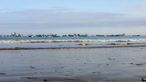 Harbour Shoreline Video stock 243760374