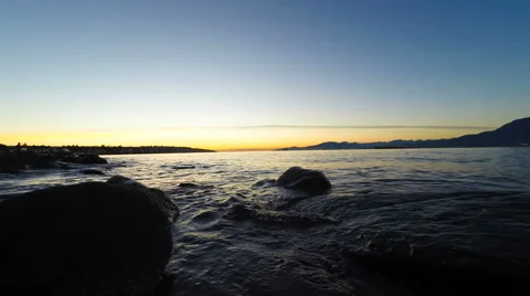 Harbour Sunset Flythrough Stock Footage 54746854