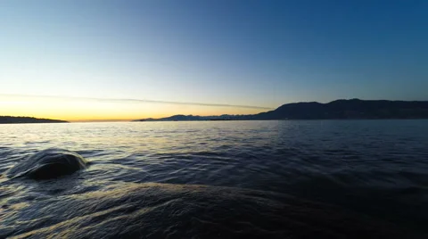 Harbour Sunset Flythrough Stock Footage 54747053