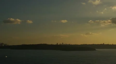 Harbour Sunset Stock Footage 11259793