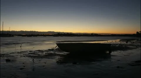 Harbour Sunset Timelapse Stock Footage 11271606