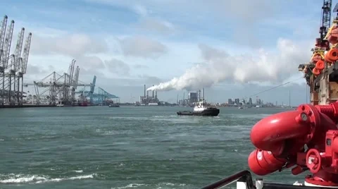 Harbour-Towage-0147 库存影片 8683718