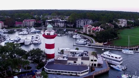 Harbour Town Light 1 库存影片 83229701