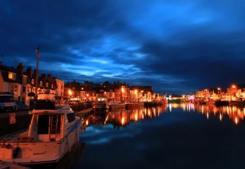 Harbour at twilight Stock Photos