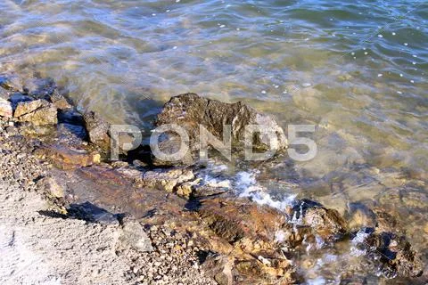Harbour Wave, Tsunami Destruction Stock Photos