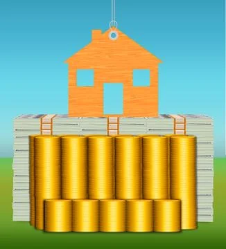 Hard Assets Net Worth Stock Illustration