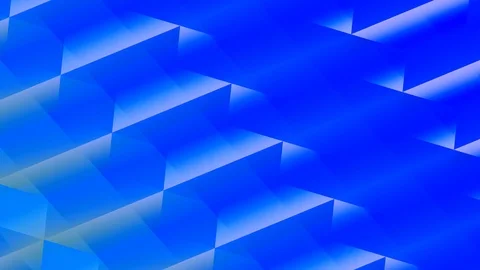 Hard Blue Rectangular Abstract Shapes Gently Breathing in a Techno Grid Stock Footage 113958819