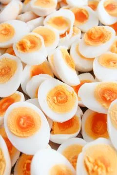 Hard boiled eggs Stock Photos