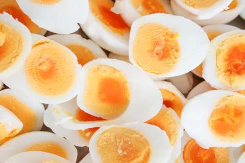 Hard boiled eggs Stock Photos