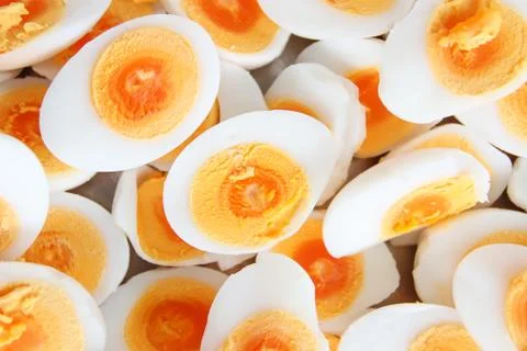 Hard boiled eggs Stock Photos