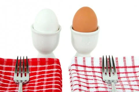 Hard boiled eggs Stock Photos
