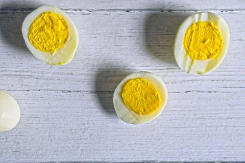 Hard boiled eggs Stock Photos