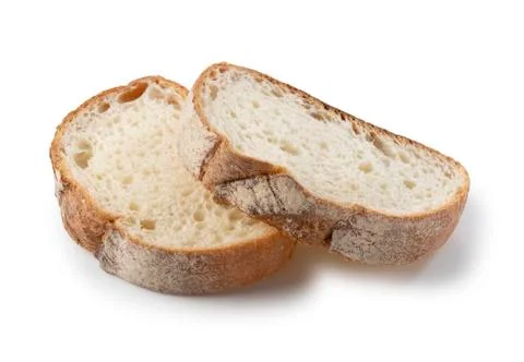 Hard bread placed on a white background Stock Photos