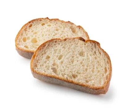 Hard bread placed on a white background Stock Photos