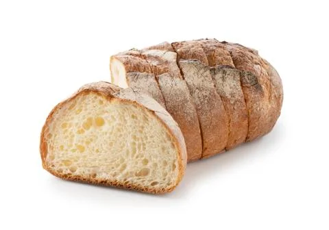 Hard bread placed on a white background Stock Photos