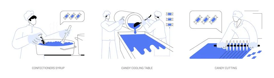 Hard candy abstract concept vector illustrations. 스톡 일러스트