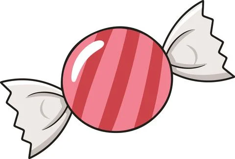 Hard candy, minimal simple vector cartoon illustration Stock Illustration