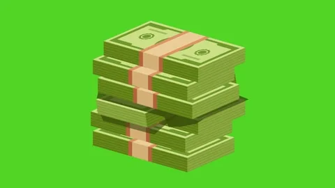 Hard cash stack Stock Footage 274306815