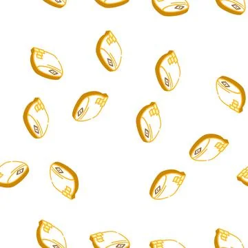 Hard cheese isometric icon seamless pattern Stock Illustration