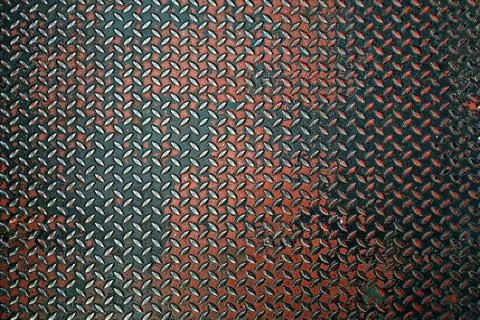 Hard chrome diamond plate pattern Stock Photos