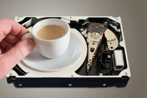 Hard coffee Stock-Fotos