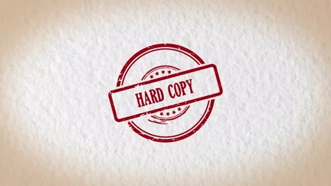 HARD COPY stamp style word Stock Footage 318621868