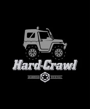 Hard Crawl Stock Illustration
