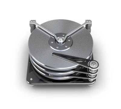 Hard disc drive. Stock-Illustration