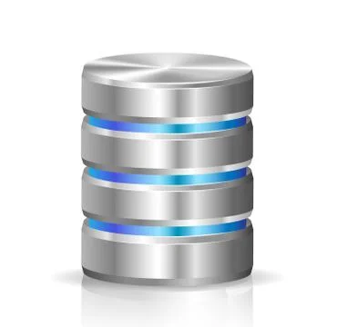 Hard disk and database Stock Illustration