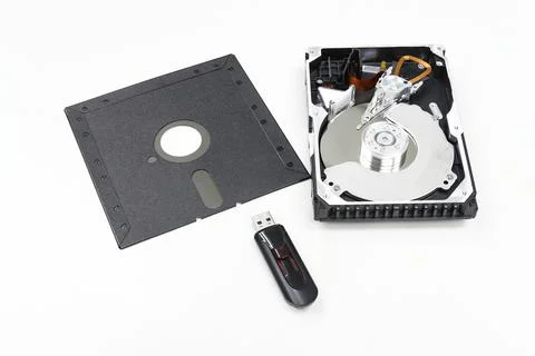Hard disk and device for backuup data drive for computer data 스톡 사진