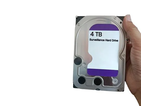 Hard disk for CCTV recorder. Stock Photos
