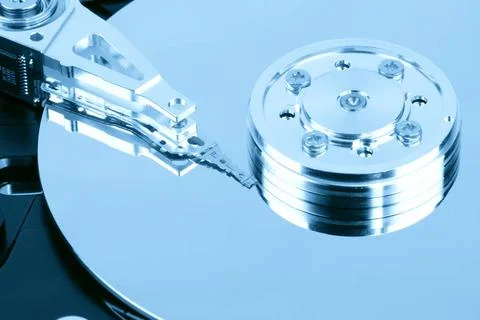 Hard disk close up of the hard drive,computer data concept Copyright: xZoo... Stock Photos