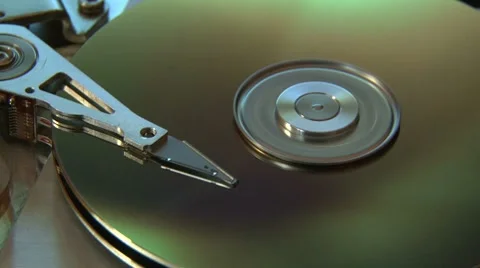 Hard Disk - dark gold Video stock 7751916