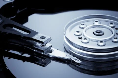 Hard disk detail Stock Photos