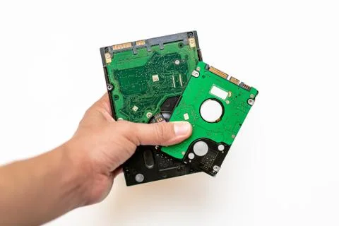 Hard disk drive 2.5 and 3.5 Stock Photos